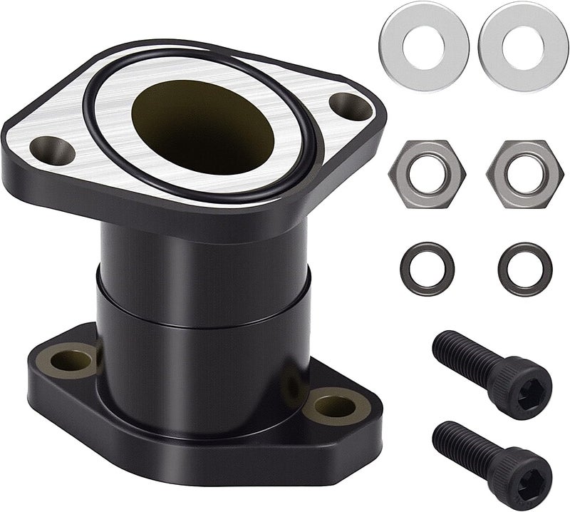 amavoler Carburetor Intake Manifold Boot with Screw Kit Aftermarket Replacement Parts Fit for Yamaha Kodiak 400 1993-1998 Moto 4 YFM350ER 1987-1995 Big Bear 350 1987-1998. - Image 1
